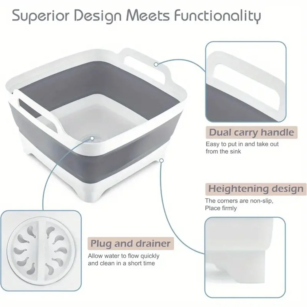 1Pc Square Fruit Vegetable Was - Outdoor Camping Kitchen With Sink ulasan dan harga