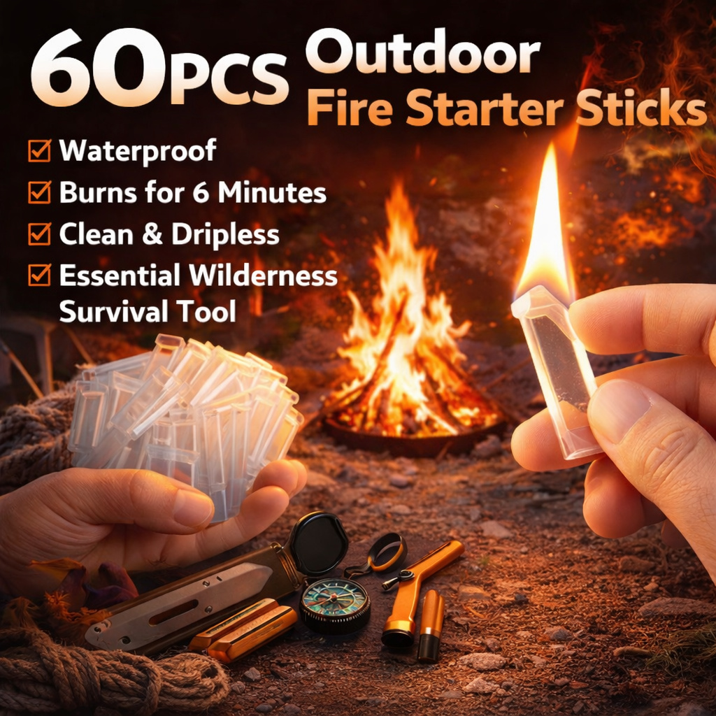 60PCS Waterproof Fire Starter  - Camping Quiet ulasan dan harga