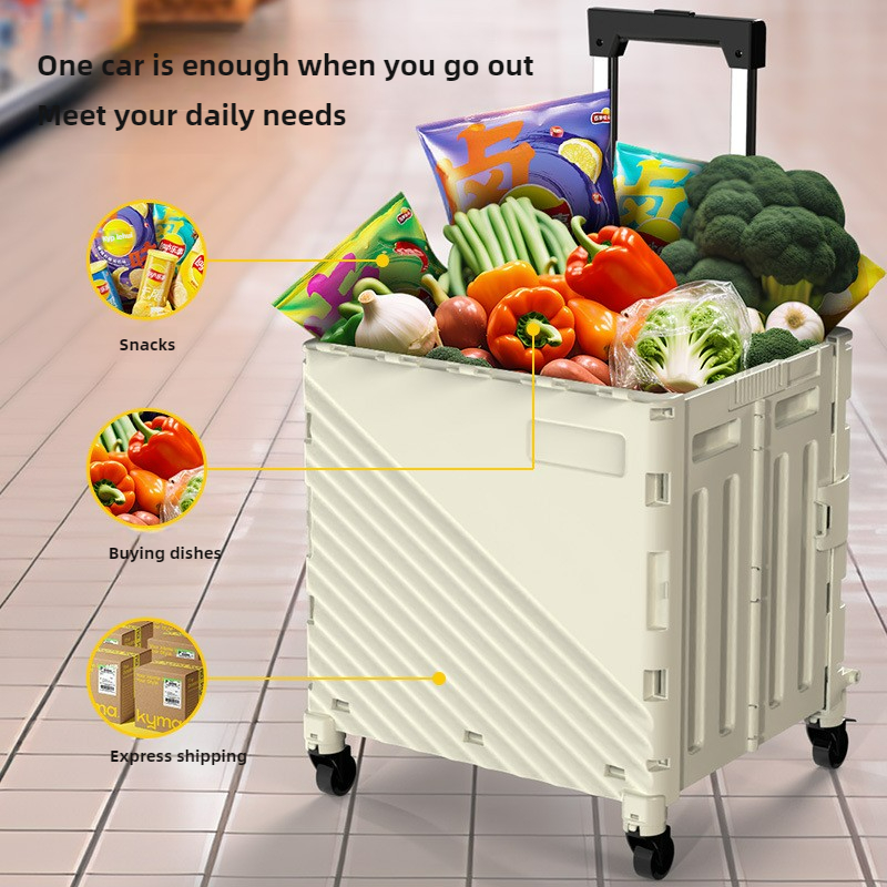Folding Shopping Cart Portable - Outdoor Camping Van ulasan dan harga