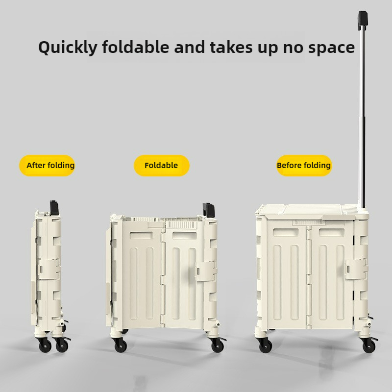 Folding Shopping Cart Portable - Outdoor Camping Van ulasan dan harga