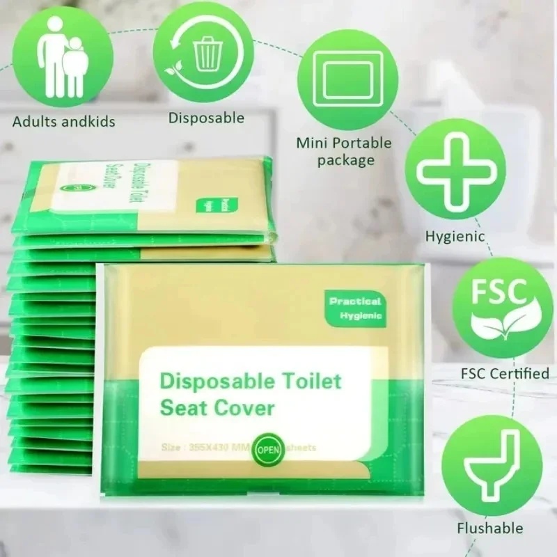 10-100Pcs Disposable Toilet Se - Outdoor Camping Toilet ulasan dan harga