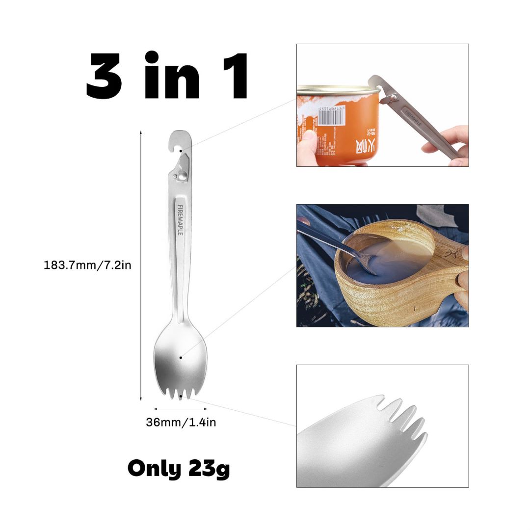 Fire Maple Titanium Spork With - Outdoor Camping Dining Set ulasan dan harga