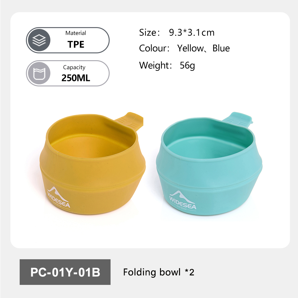 Widesea Camping 250ml Soft Fol - Outdoor Camping Dining Set ulasan dan harga