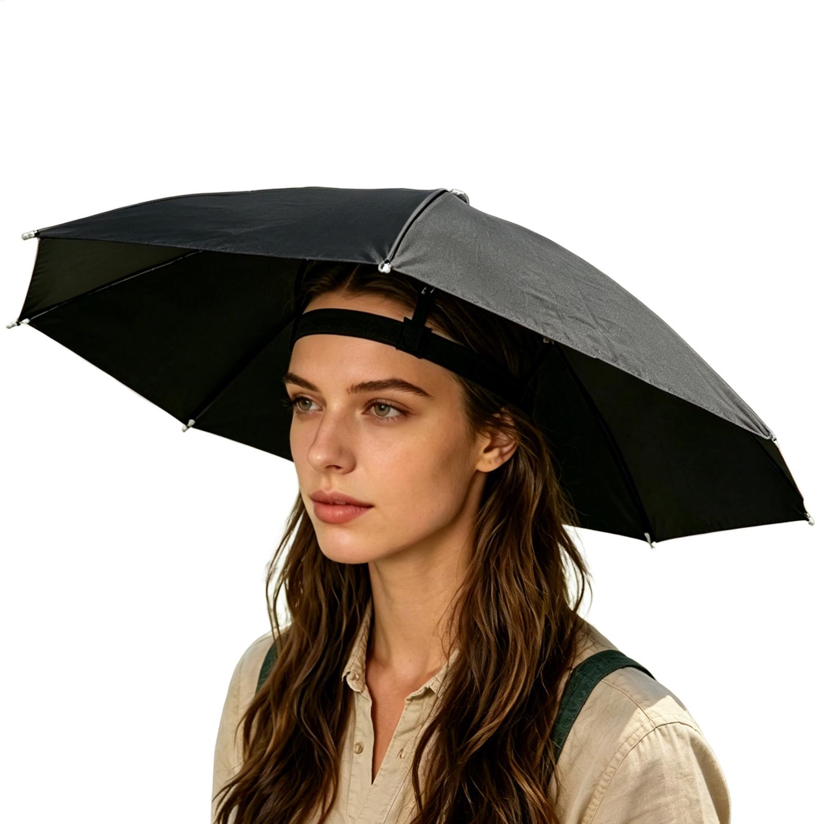 Folding Umbrella Hat Waterproo - Outdoor Camping Hat ulasan dan harga
