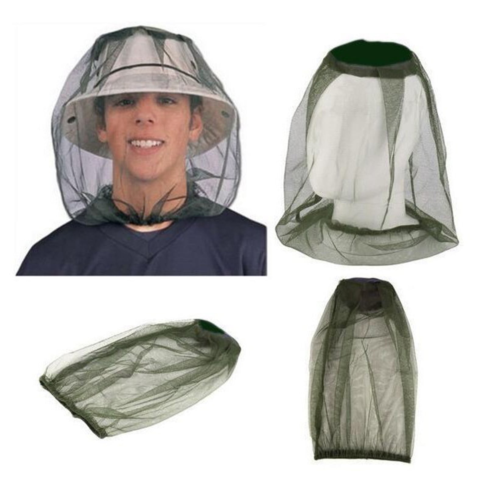 Mesh Head Net Fishing Hat Anti - Outdoor Camping Hat ulasan dan harga